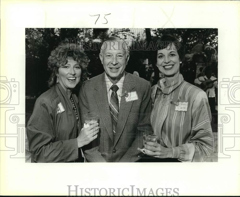 1984 Kay White, Cecil Jackson, Penney Clark at SWCC Sponsor&#39;s Party-Historic Images