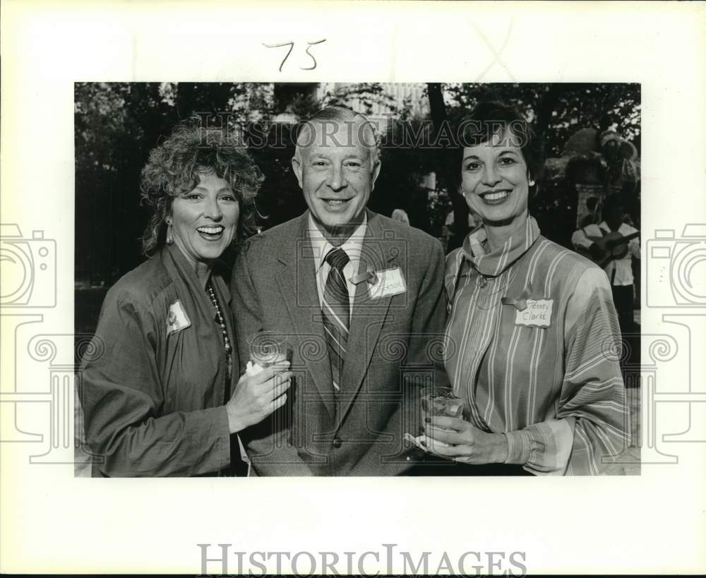 1984 Kay White, Cecil Jackson, Penney Clark at SWCC Sponsor's Party-Historic Images