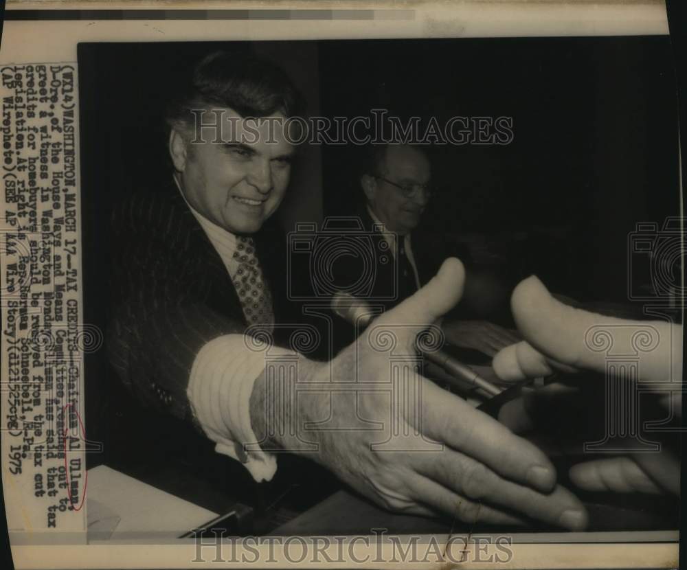 1975 Chairman Al Ullman, House Ways and Means Committee, Washington-Historic Images