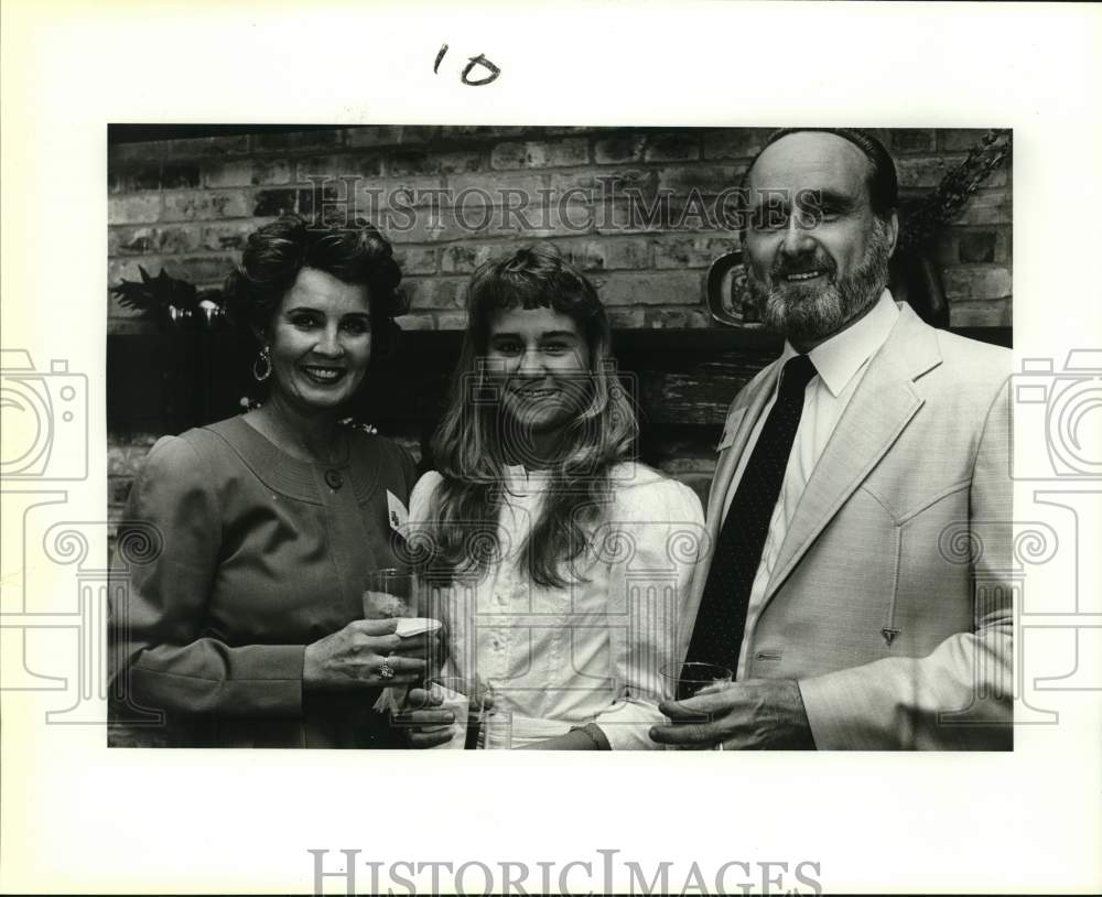 1981 Carolyn Guerra and guests at March of Dimes Tea, Texas-Historic Images