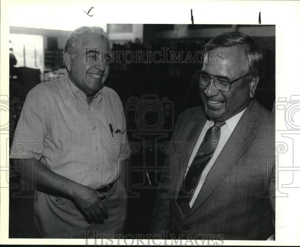 1990 Demetrio Rodriguez with Superintendent James Vasquez, Texas-Historic Images