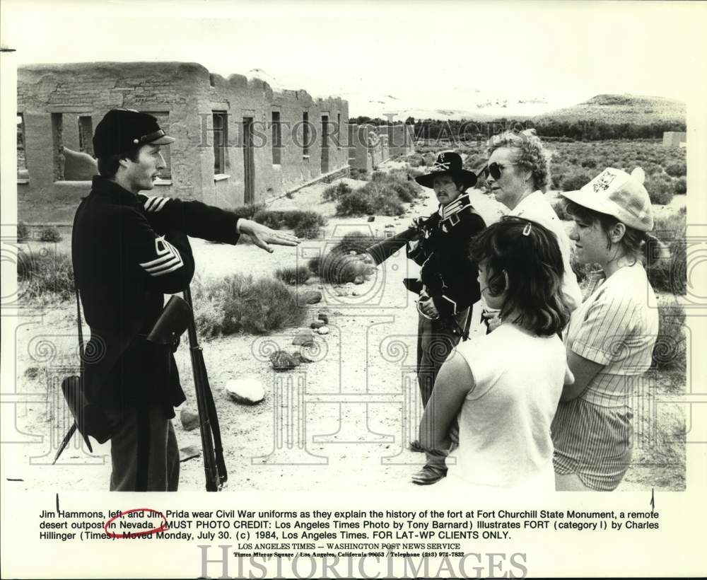 1984 Guides In Civil War Uniforms, Fort Churchill State Monument, NV-Historic Images