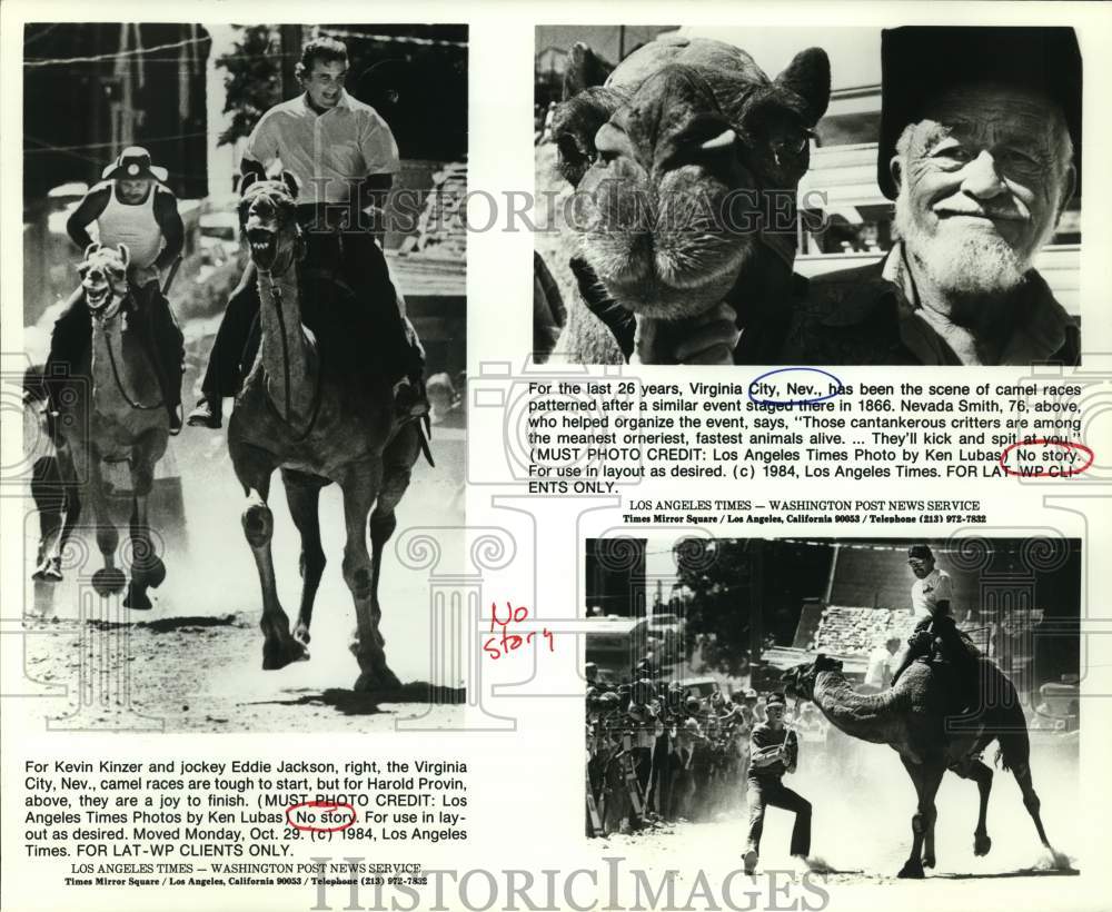1984 Various Scenes Of Camel Race Event In Virginia City, Nevada-Historic Images