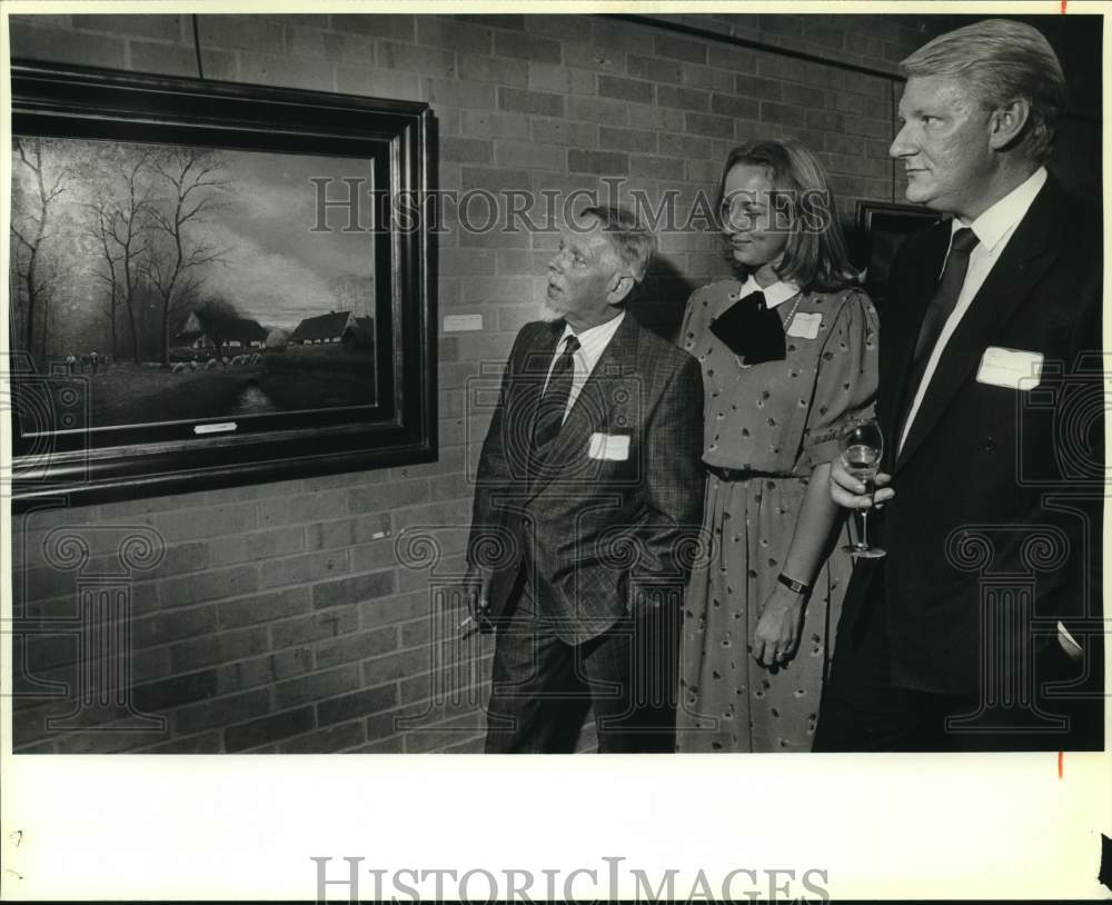 1986 Artist, guests at &quot;The Pastoral Vision of Pros Colpaert,&quot; TX-Historic Images