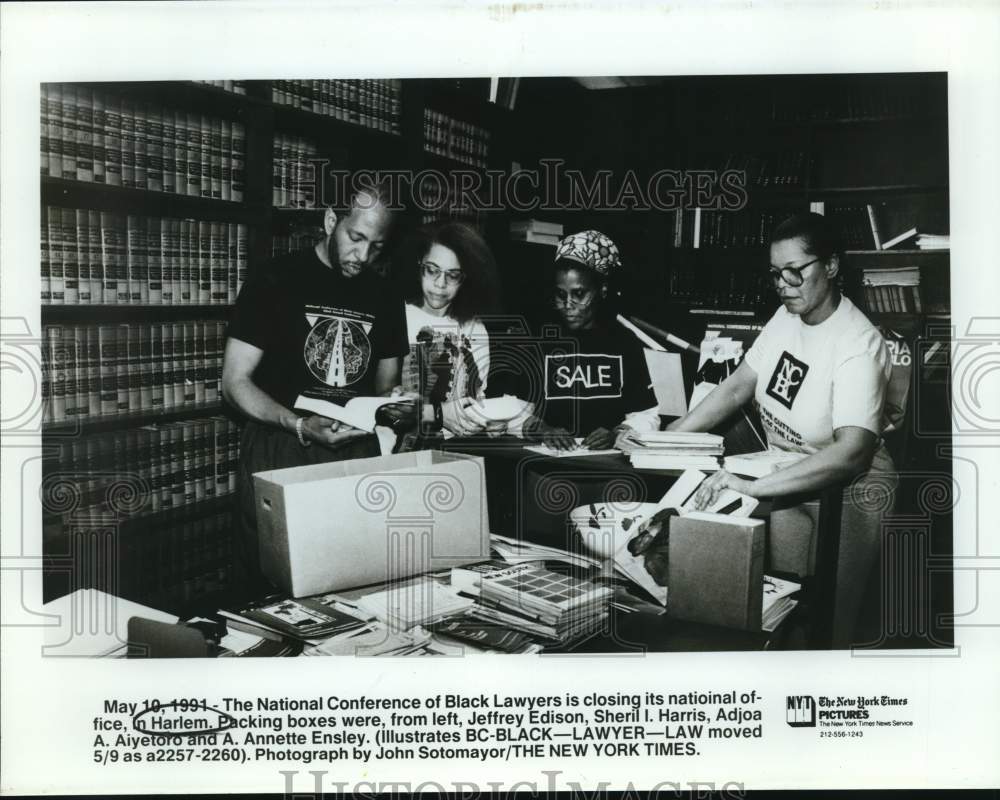 1991 Members of National Conference of Black Lawyers- Packing-Historic Images