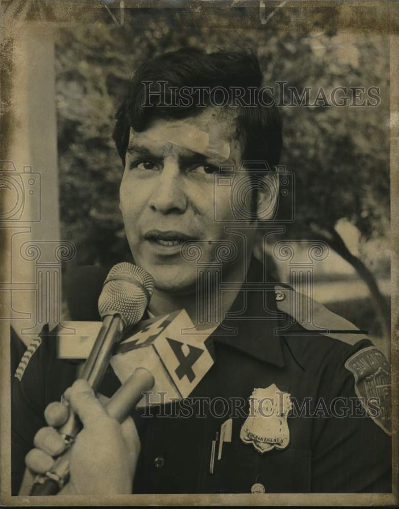 San Antonio Policeman Gilbert Valdez, Texas-Historic Images