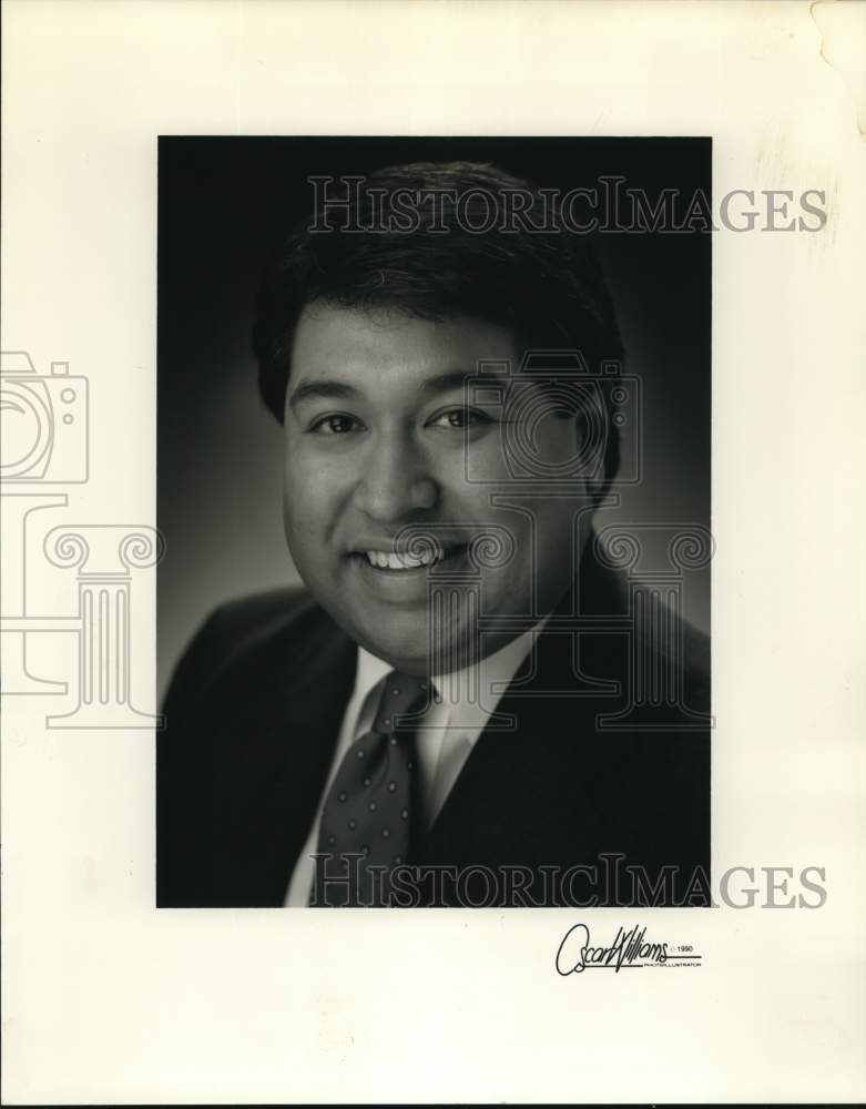 1990 Robert Torres, General Manager for KWEX-TV in San Antonio-Historic Images