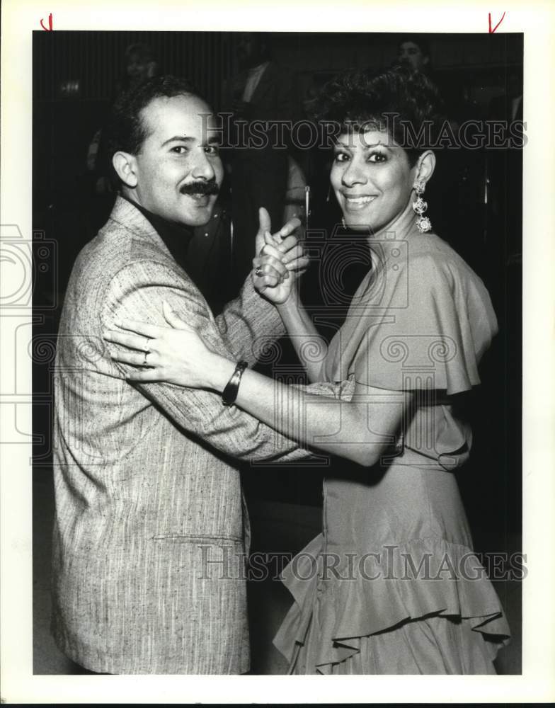 1991 Luis Torres &amp; Nery Bonano at Annual Salsa Night - Villita Hall-Historic Images