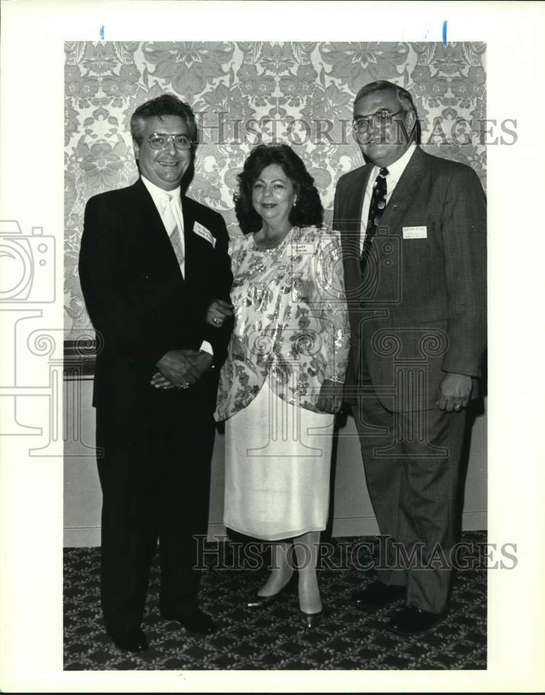 1993 Jose and Yolanda Trevino with Eddie Garcia at Seton Home gala-Historic Images