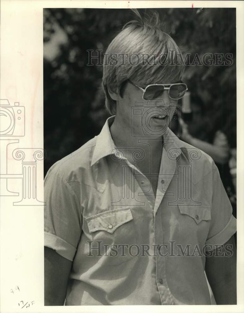 1983 Garron Turk at wife Genene Jones' trial in Kerrville-Historic Images