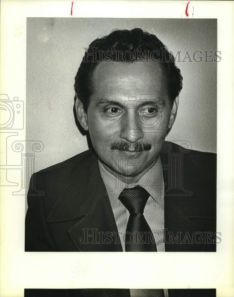 1985 Attorney Robert Valdez in custody at sheriff's office.-Historic Images
