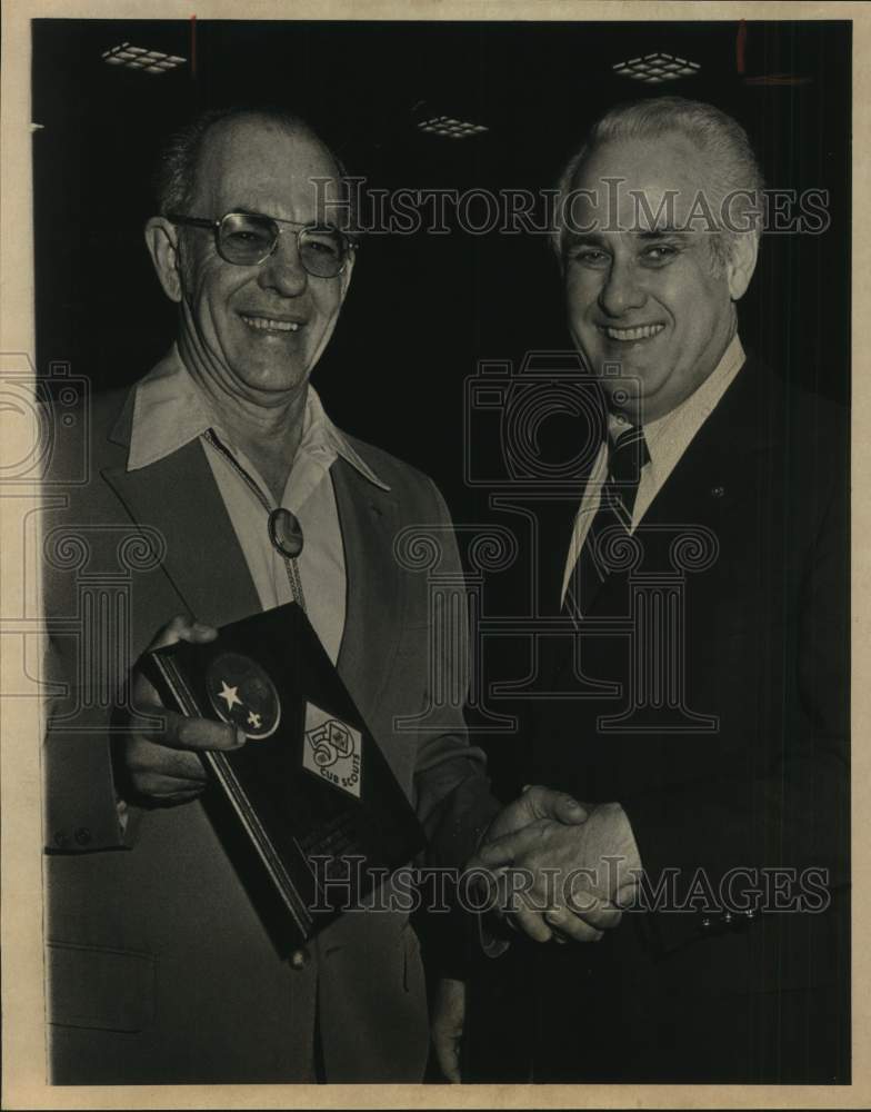 1980 Ernest Stevenson and Linden Sledge of Alamo Area Boy Scouts-Historic Images