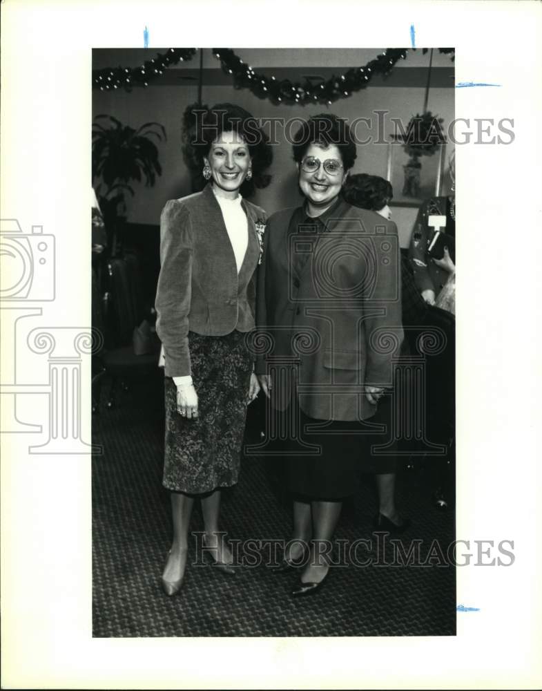 1992 Doris Slay-Barber and Otilia Ortegon attend Women's Club event-Historic Images