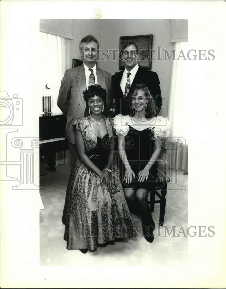 1992 Guests of San Antonio Opera Guild event at McAllister home, TX-Historic Images