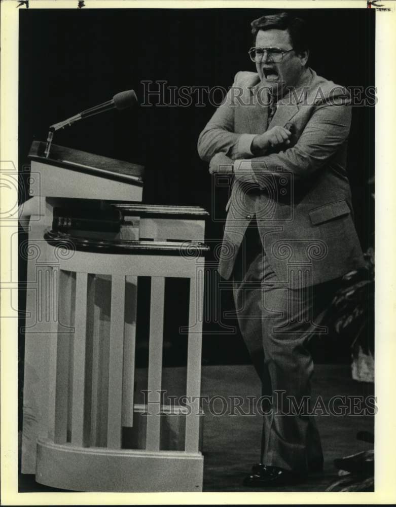 1988 Rev. John Hagee preaches on Easter at Cornerstone Church, Texas-Historic Images