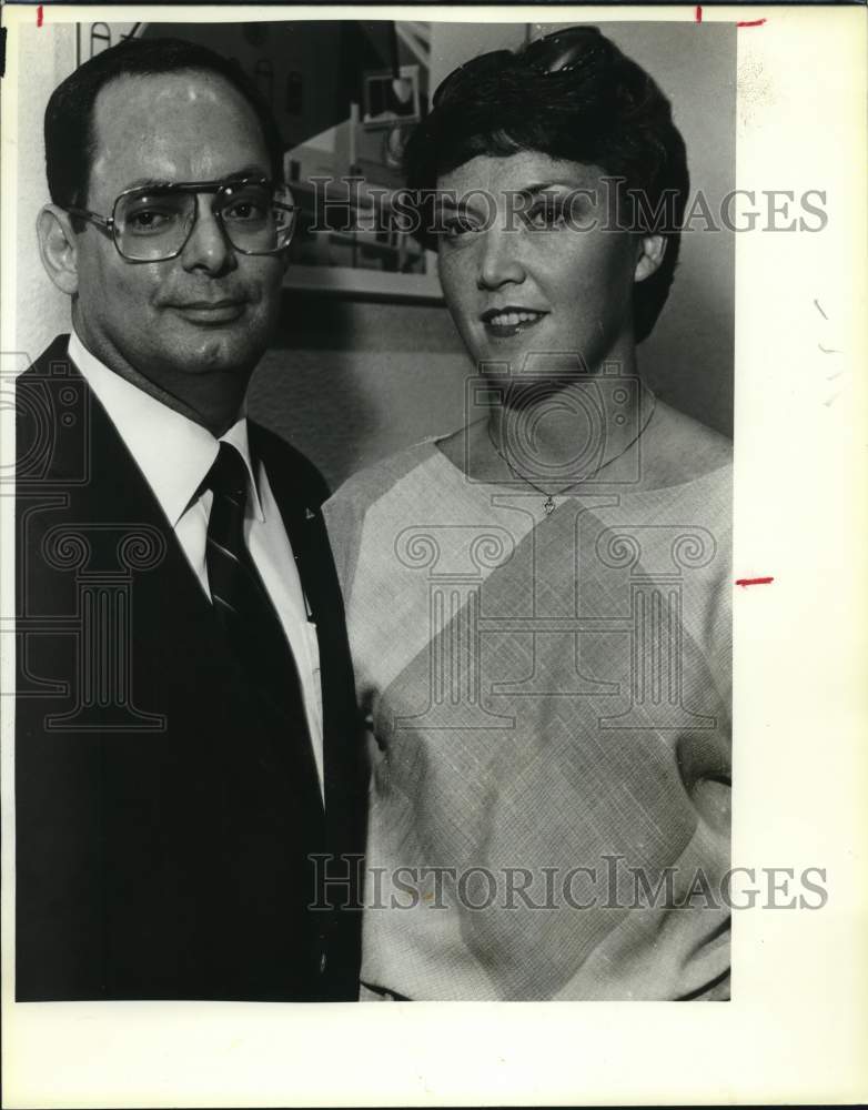 1985 Claude and Tina West, patrons and benefactors of McNay Museum-Historic Images