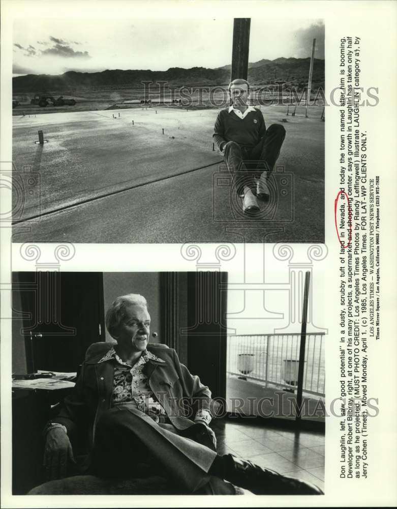 1985 Don Laughlin, Robert Bilbray, Linked With Laughlin, Nevada-Historic Images