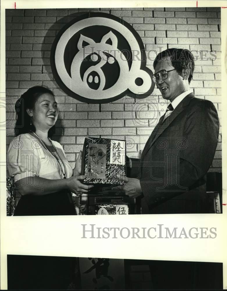 1983 Lin Gee Way Bessey, Houchi Dung Celebrate Chinese New Year, TX-Historic Images