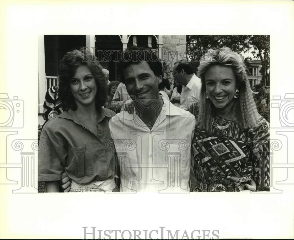1987 Cheryl Morgan, Greg Jackson, Tori Blond At King William Brunch-Historic Images