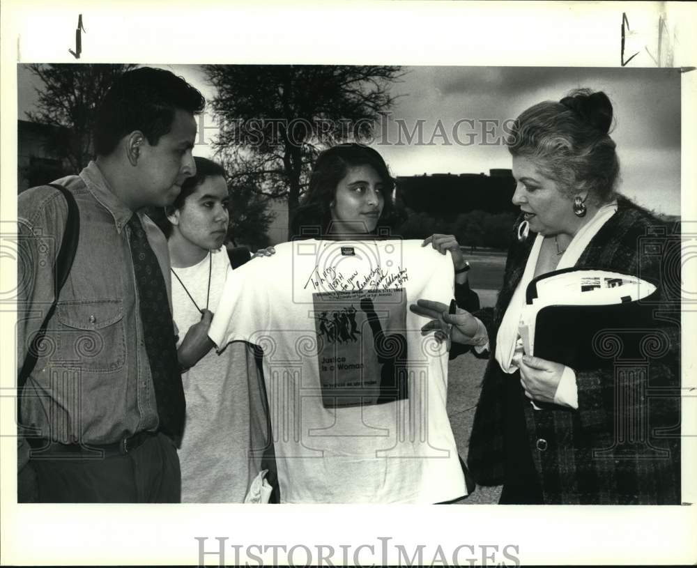 1994 Officials at University of Texas-SA Women&#39;s History luncheon-Historic Images