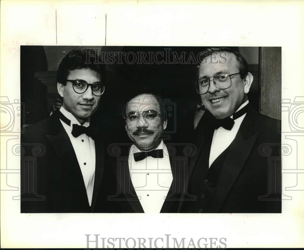 1987 Senators with Frank Herrera at St. Mary&#39;s Law Banquet, Texas-Historic Images