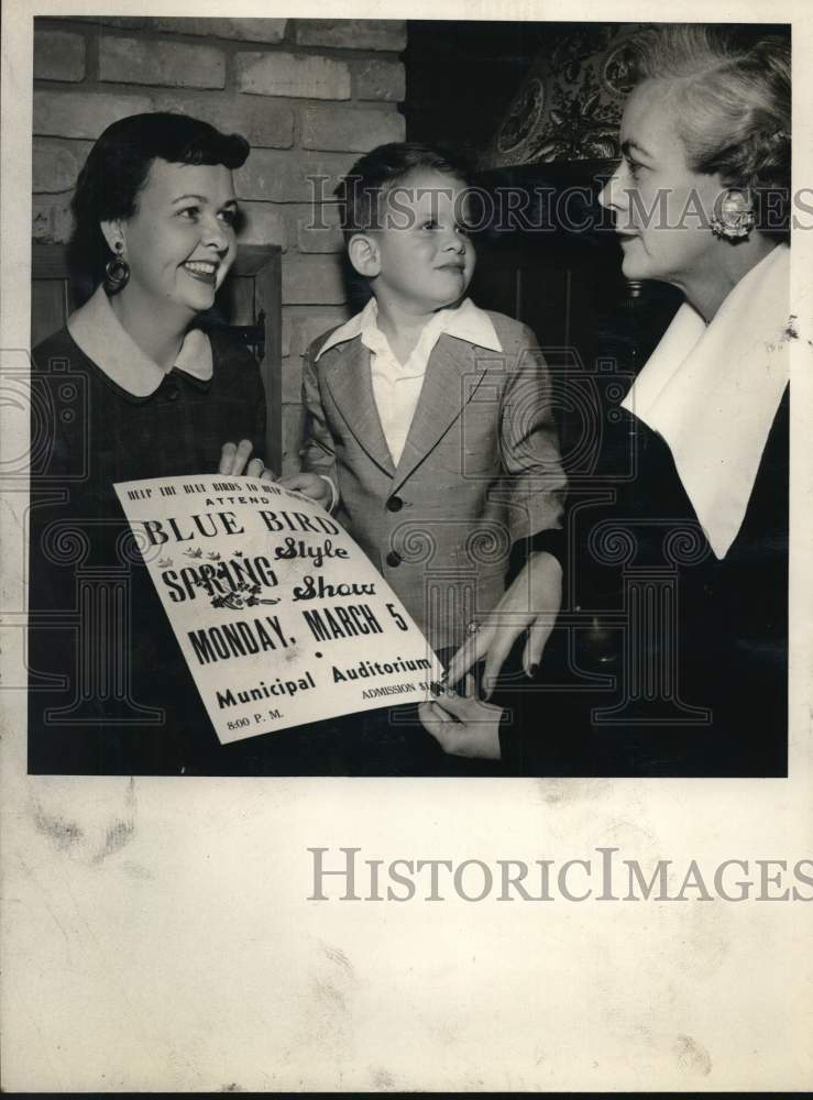 Mrs. Robert Hamilton and Michael Farmer of Blue Birds Advertise-Historic Images