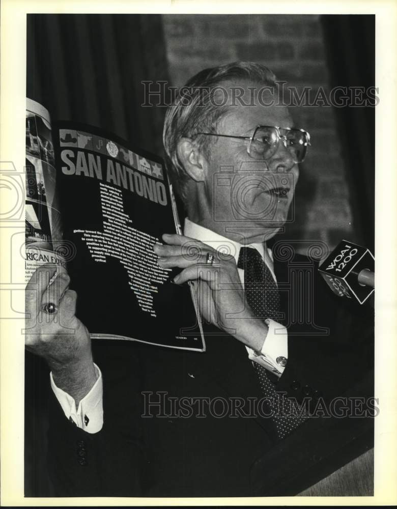 1983 Dr. Arthur G. Hansen Speaks at Villita Assembly Hall-Historic Images