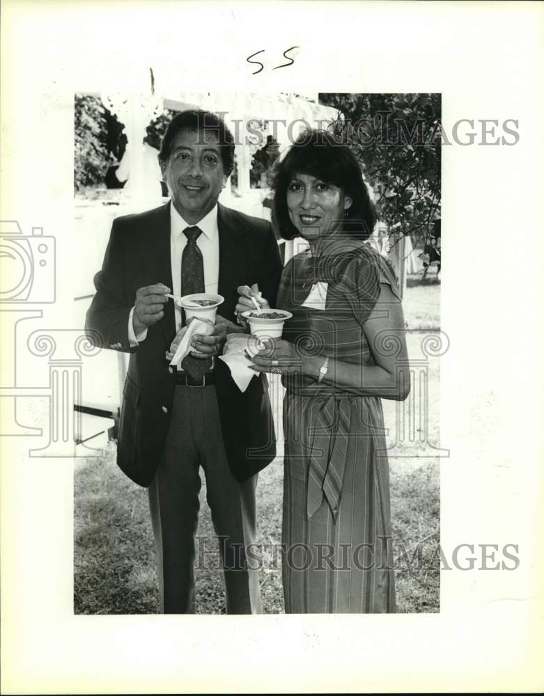 1987 Roland &amp; Azalia Hardy at Greater San Antonio Chamber Mixer-Historic Images