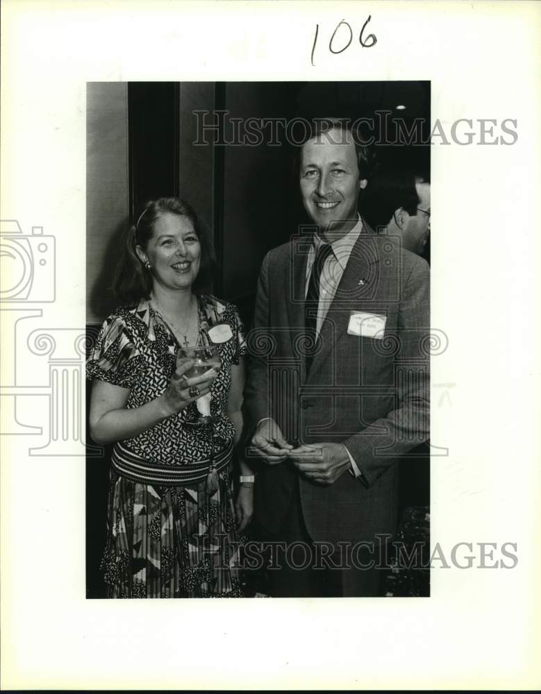 1980 Mary Turnball and John Kerr at Commerce Savings event, Texas-Historic Images