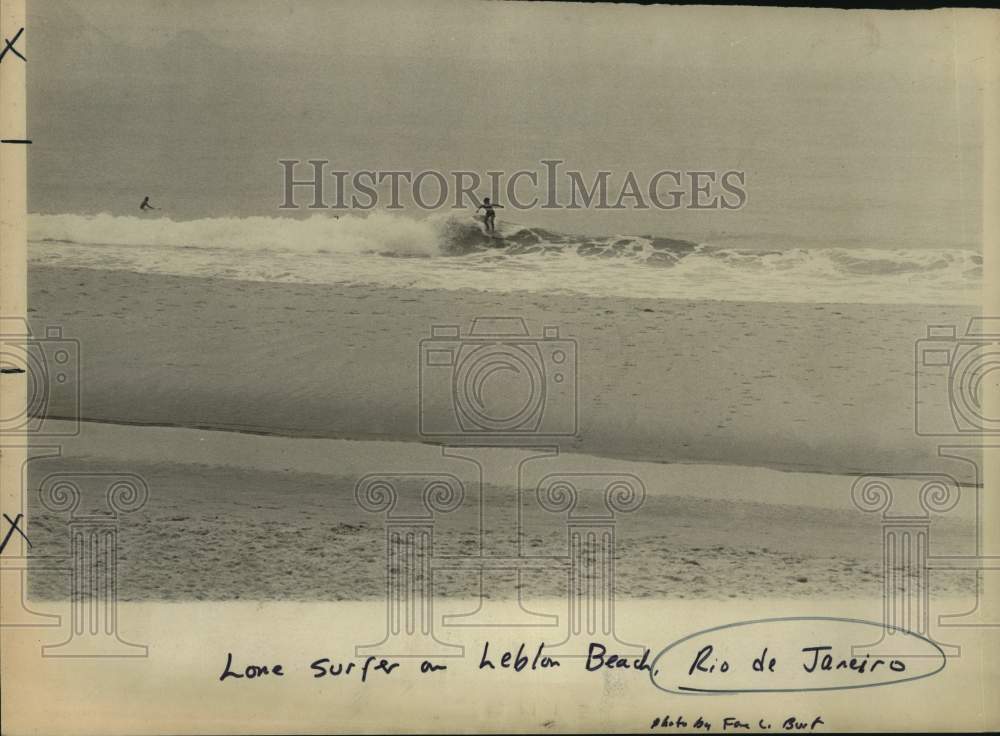 Surfer on Leblon Beach in Rio Do Janeiro, Brazil-Historic Images