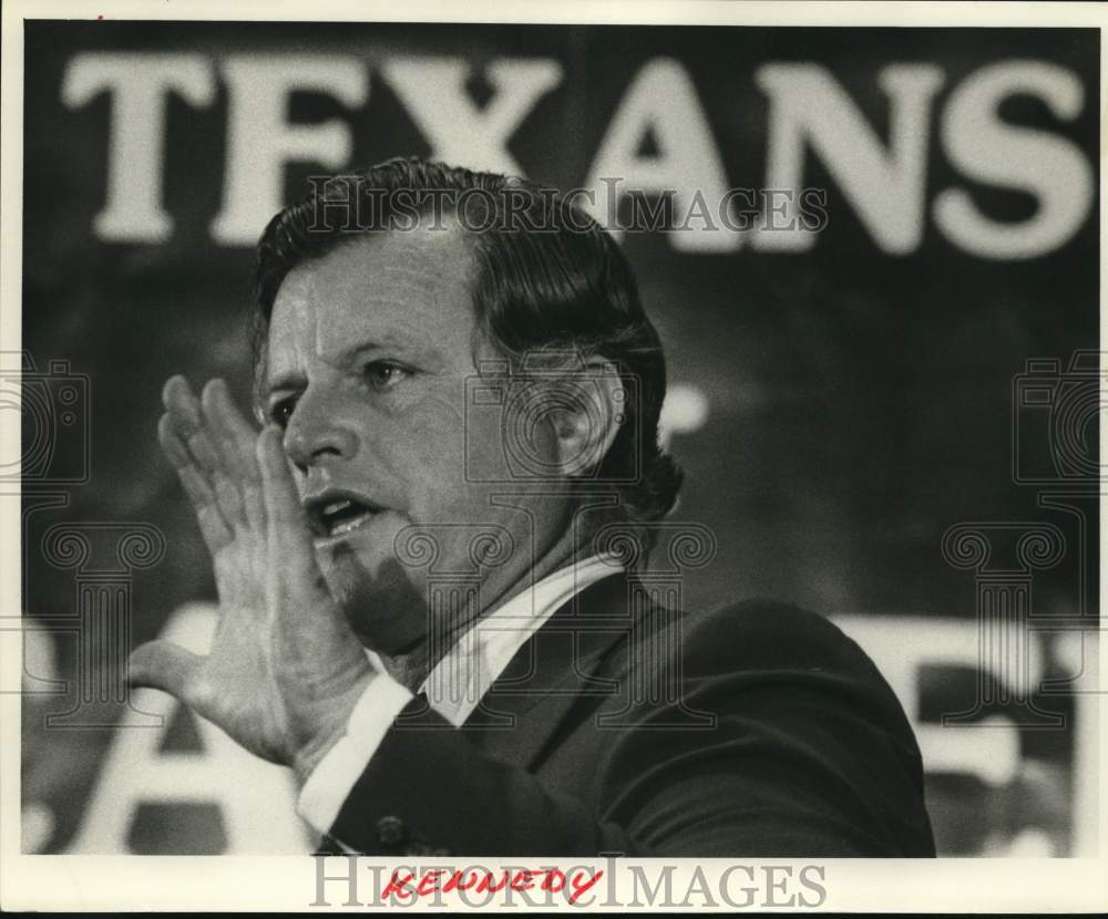 Senator Edward Kennedy campaigning in Texas-Historic Images