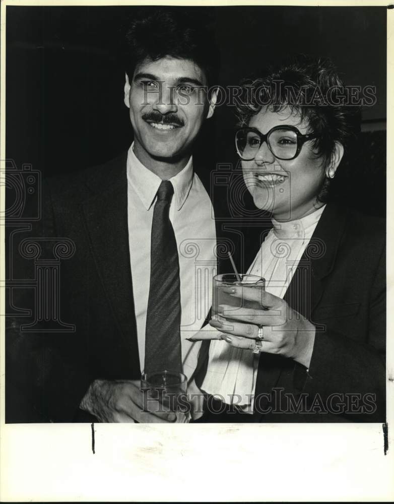 1986 Beto and Lorene Juarez attending Maldef Awards, Texas-Historic Images
