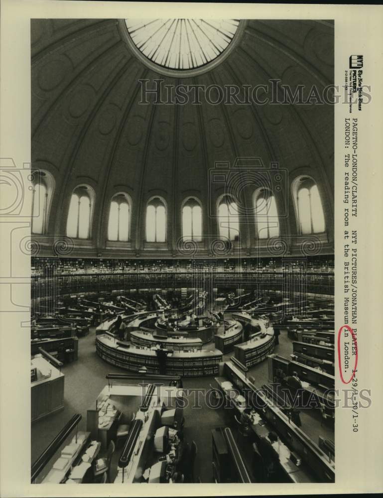 Reading Room at London&#39;s British Museum.-Historic Images