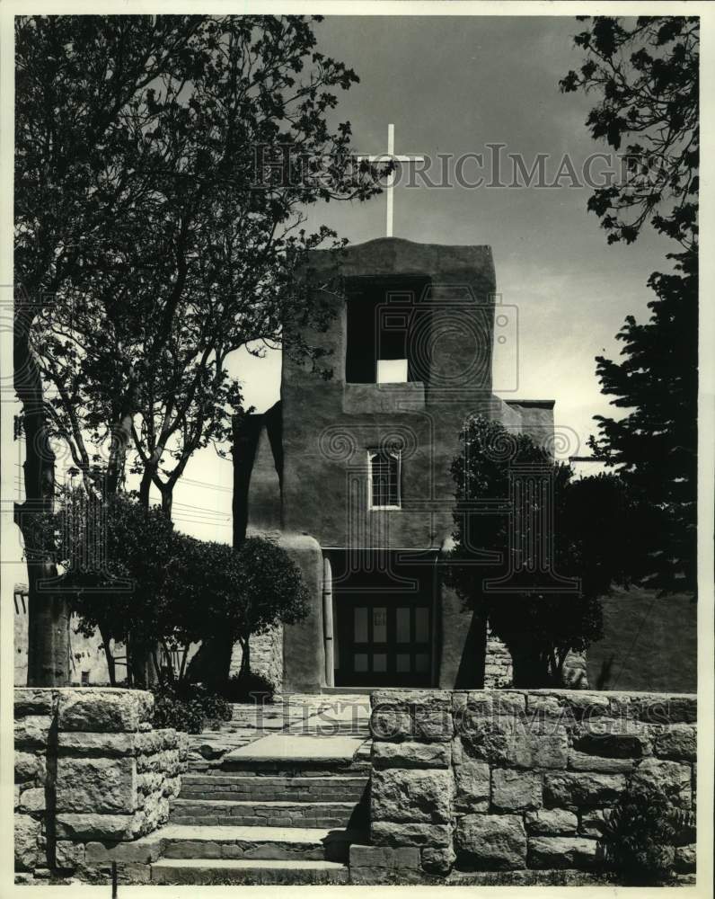 San Miguel Mission of Santa Fe, oldest church in United States.-Historic Images