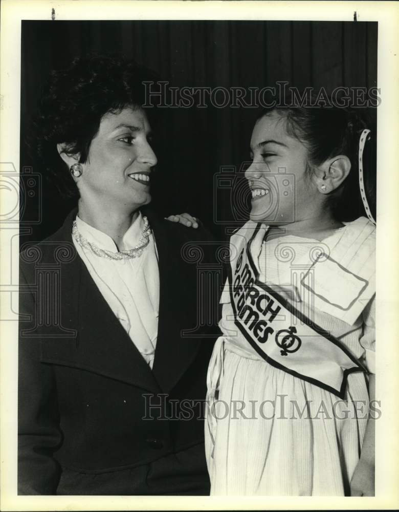1983 Mary Alice Cisneros &amp; Dawn Michelle Rodriguez- March of Dimes-Historic Images