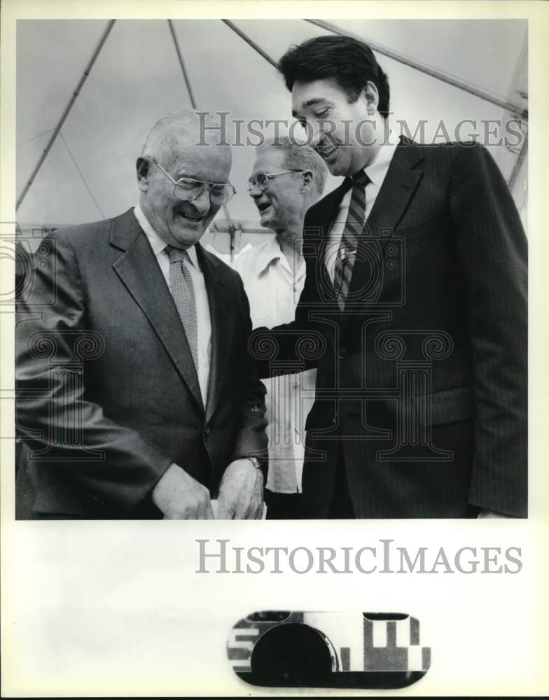 1989 Henry Cisneros with Texas Governor Bill Clements, Texas-Historic Images