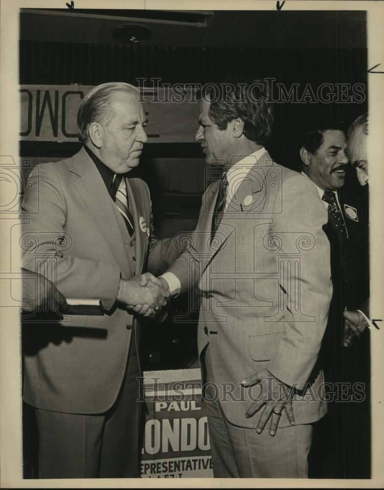 1978 Glen Hartman and John Hill at Democratic Rally, Texas-Historic Images