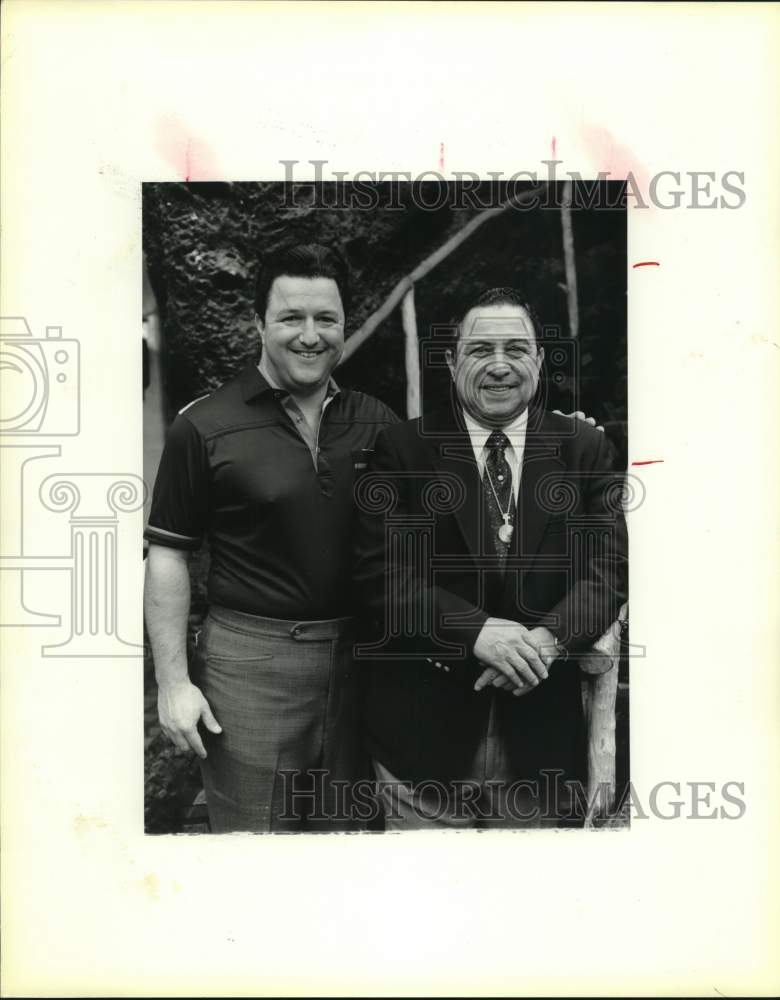 1986 Raul Jimenez, Jr. and Raul Jimenez, Sr. pose-Historic Images