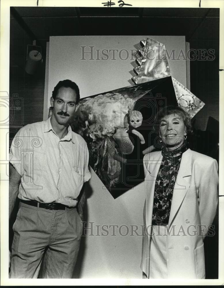 1989 Ernie Davis, curator, &amp; Jacqui von Honts, artist-Historic Images