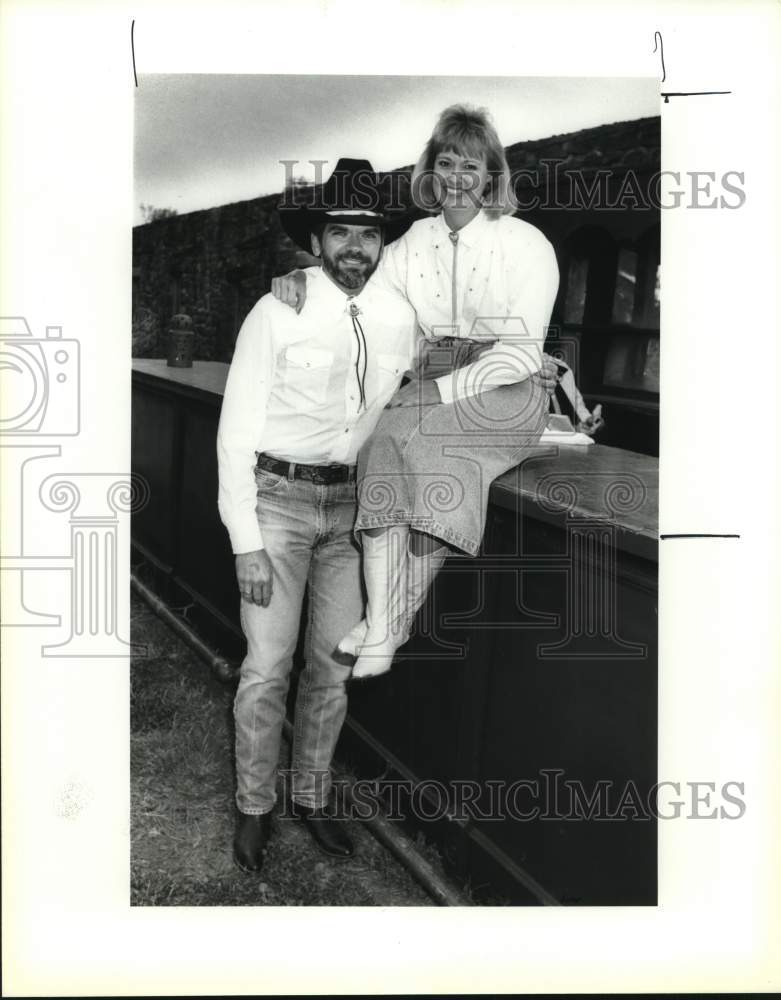 1991 Jim Hickey &amp; Beverly Hickey at Cattle Barron&#39;s Gala-Historic Images