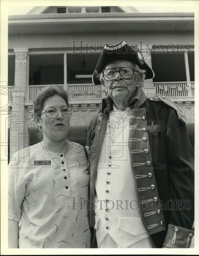 Irene Hernandez & Frank Leakey at Chanceller Center at picnic-Historic Images