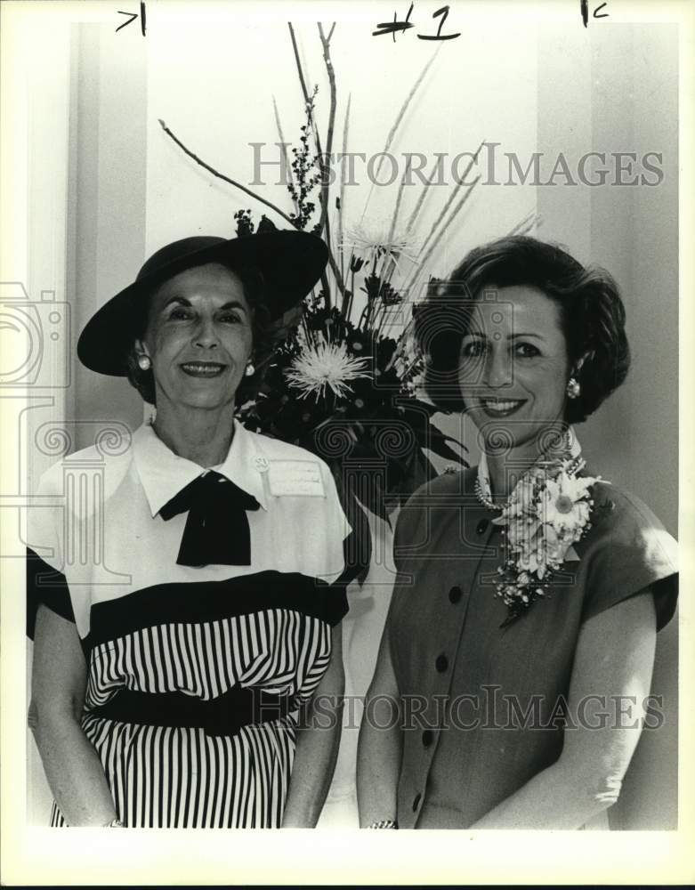 1988 Joanne Herlick &amp; Mary Heard at 50th anniversary of garden club-Historic Images