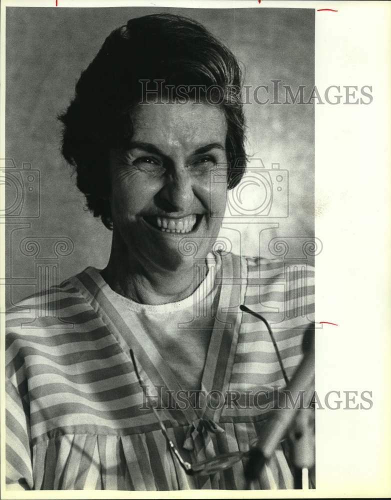 1986 Heart transplant patient Catherine Hooker all smiles, Texas-Historic Images