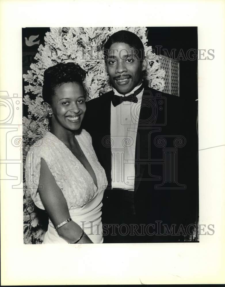 1986 Dee Powell & Lanee Holt at UNCF Super Viewing party-Historic Images