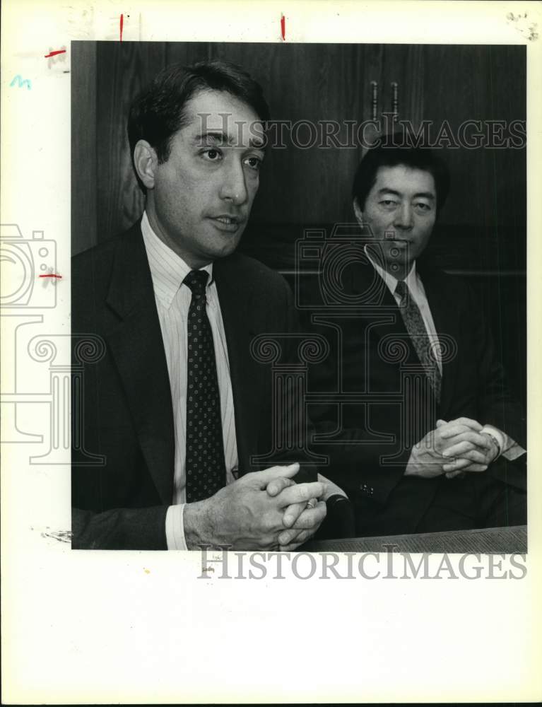 1988 Mayor Henry Cisneros with Governor Morihiro Hoso Kawa, Texas-Historic Images