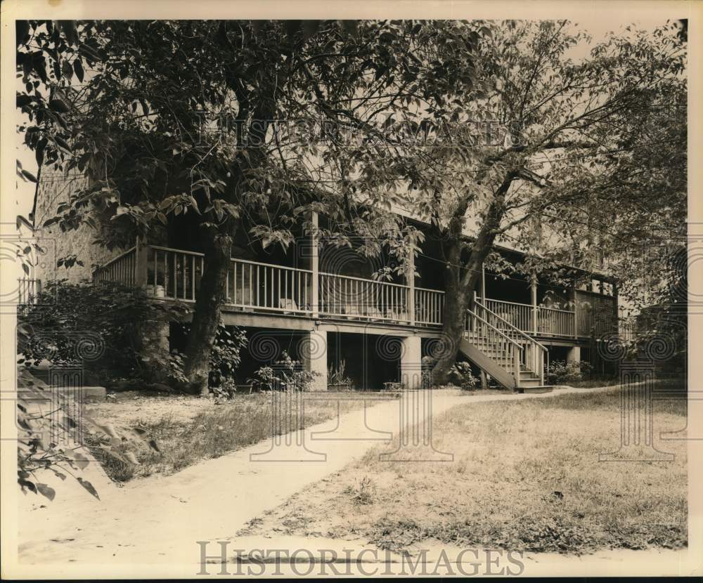 Back side of San Antonio Conservation Society house, Texas-Historic Images