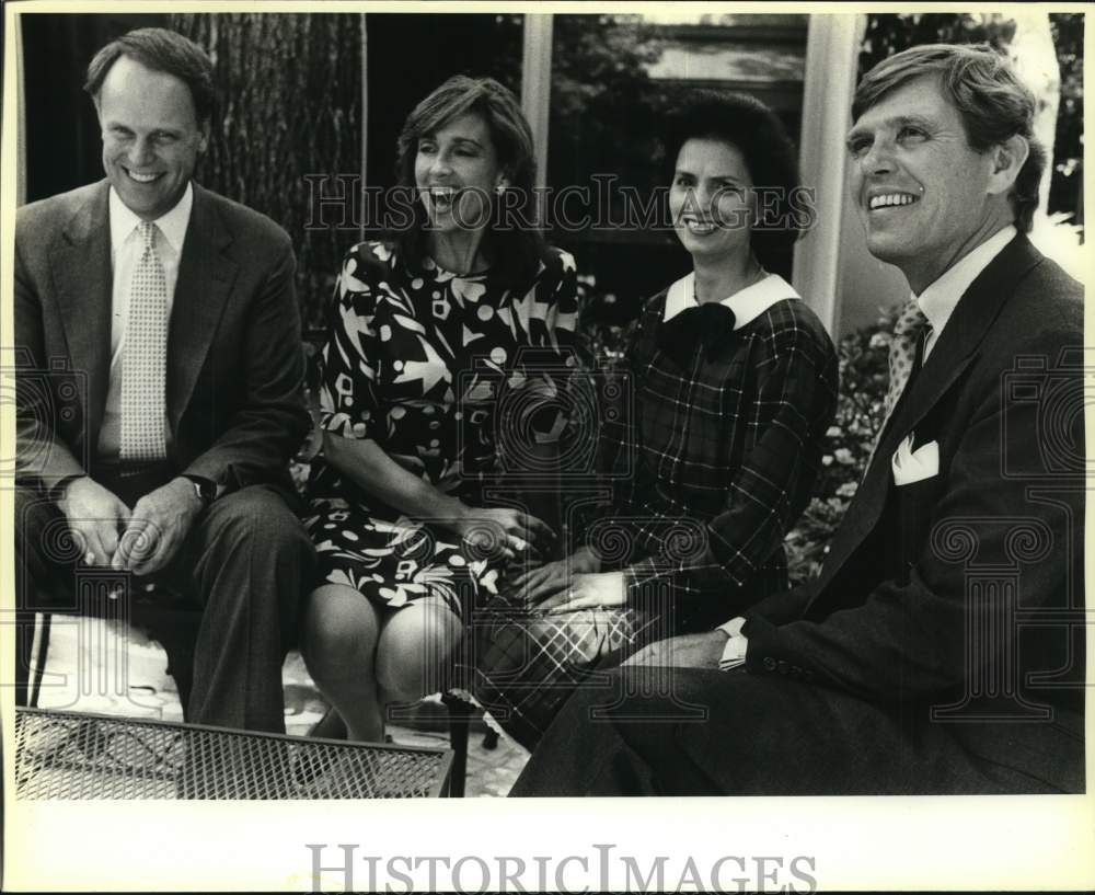 1986 Bob Brubaker and guests at marshall Fields luncheon, Texas-Historic Images
