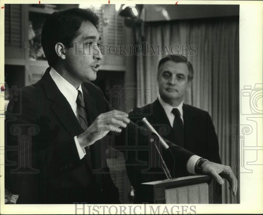 1983 Henry Cisneros with Walter Mondale, Texas-Historic Images