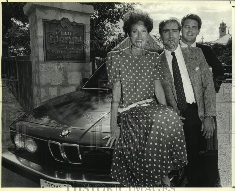 1985 Nancy Raba and guests at Big Brothers Auction promo, Texas-Historic Images