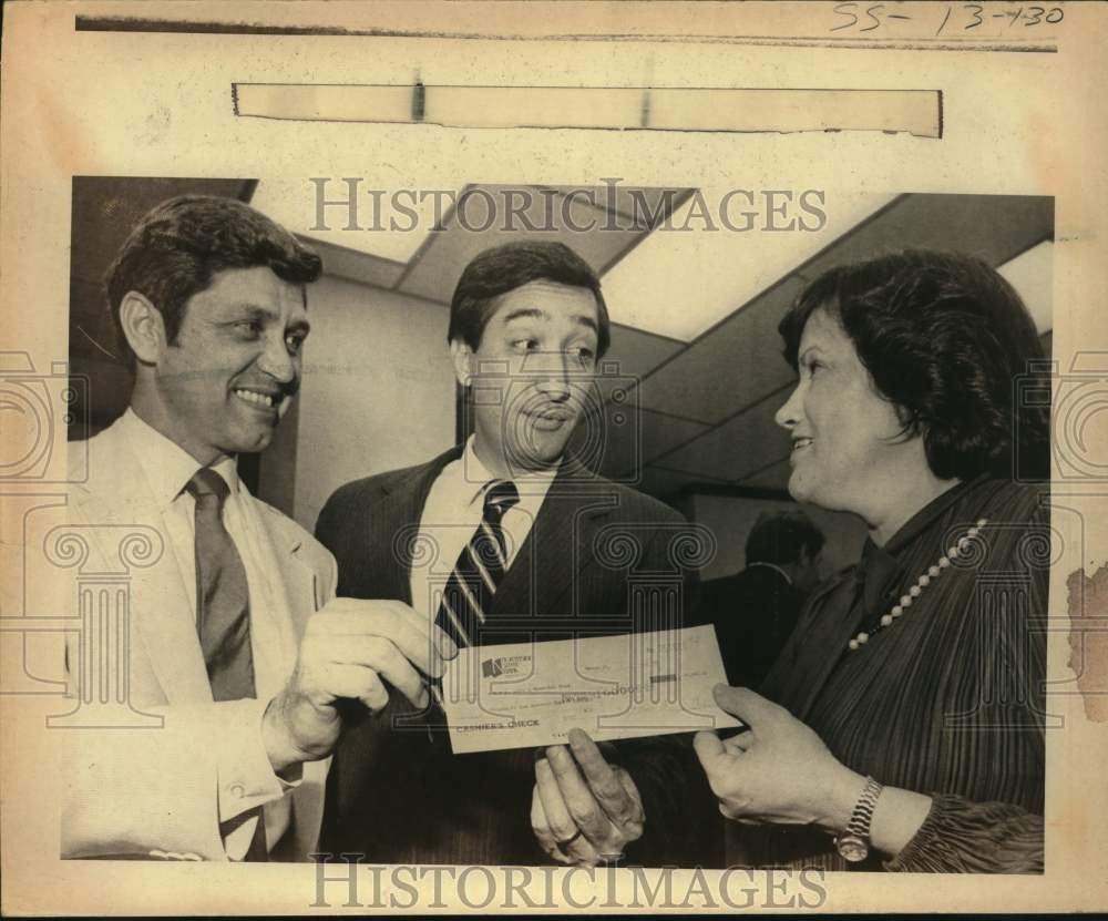 1982 Mayor Henry Cisneros with Bob Thompson and Barbara Wells, Texas-Historic Images